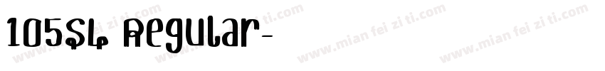 105SL Regular字体转换